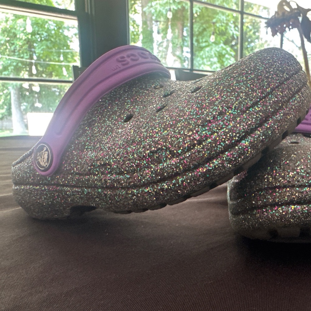 Kids’ Glitter Crocs